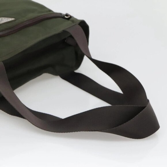 PRADA Tote Bag Nylon Khaki Auth BA3622 - Picture 7 of 16